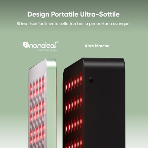 Lampada a Infrarossi Pannello Terapia Luce Rossa Viso e Corpo, 160 LED Doppia Lunghezza d’Onda (630 nm + 850 nm), Timer Integrato, 4 Livelli Intensità, Supporto e Occhiali Inclusi - Illuminazione - Immagine 8