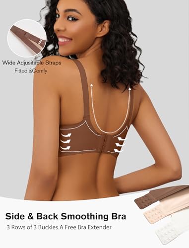 Image of Avidlove Wireless Bras for Women Push Up No Underwire Bra Full Coverage Seamless Bralettes Support Comfortable Everyday Bra