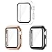 Produktbild AVIDDA 3er Packung Apple Watch Schutzhülle,Hülle mit Displayschutz aus Panzerglas für iWatch 40mm Serie 6/5/4/SE,Vollabdeckung HD Ultradünne Schutzfolie Kompatibel mit iWatch 40 mm