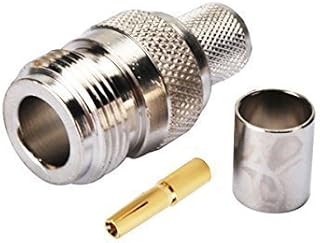 2pcs Rf Electronics Wire Terminal Connector N Female Straight for Coaxial Cable Lmr400 Rg8 Rg213 Ships from USA