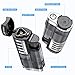 Torch Lighter Butane Refillable Triple Jet Flame Torch Lighters, Windproof Adjustable Flame Butane Torch Lighter with Punch 2 Pack (Without Fuel)