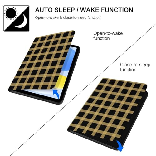 Coque fine de protection premium chic pour iPad A16 11 pouces motif géométrique brillant