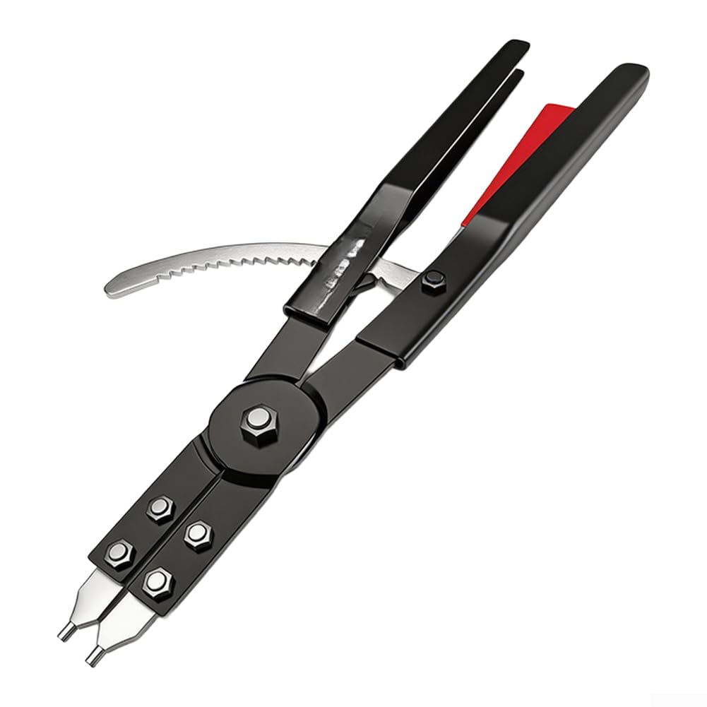 Pinze per anelli elastici da 63 cm con punta piegata a 90 gradi per una manipolazione efficiente dell'anello di sicurezza interno esterno in sistemi marini e macchinari pesanti (dritto mediale)