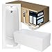 Produktbild 'aquaSu® Badewanne Komplettset 180x80 cm Klassik | 3in1 Acryl-Badewanne mit Wannenträger & Ablaufgarnitur | Rechteck-Badewanne | 205 l | Körperform-Wanne | Schall- & wärmedämmend | weiß | 83041 6