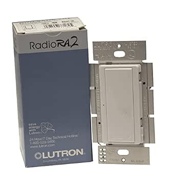 Lutron RRD-8ANS-LA RadioRA 2 8A Neutral Switch - Light Almond | WAVE Lutron RRD-8ANS-LA RadioRA 2 8A Neutral Switch - Light Almond | WAVE