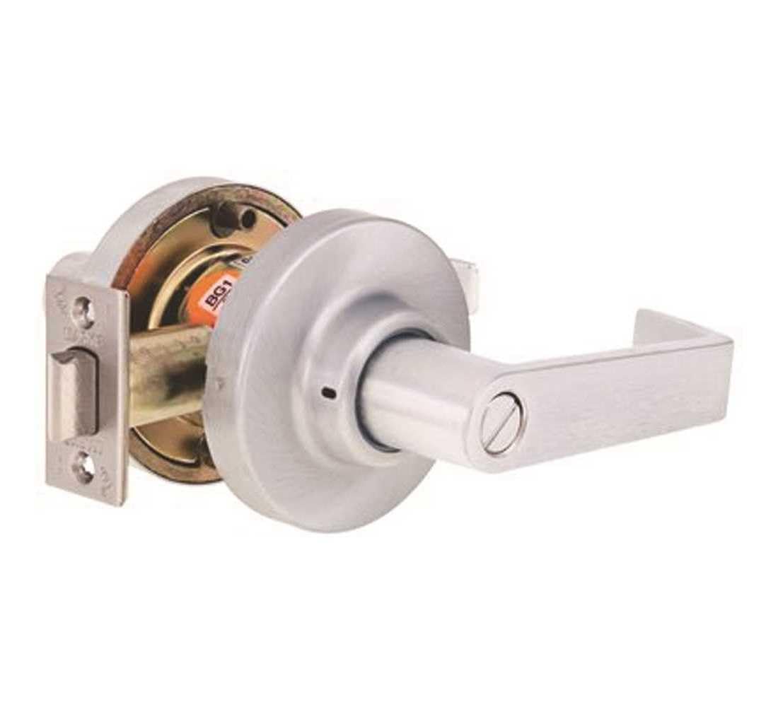 Marks USA 714244 Grade 1 Satin Chrome Bed/Bath Door Lever