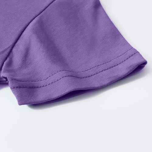 Image of Noomelfish Girls Short Sleeve Heart Pocket T-Shirts Casual Cotton Tee Tops Blouse (5-12 Years)