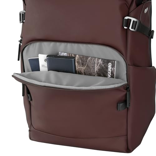VANGUARD VEO Lite B30L Camera & Everyday Backpack (Chocolate) – Fits Full-Frame Camera with 70–200mm Attached + 4 Lenses, 16" Laptop Storage, 3-Way Access, Convertible Daypack Design by VANGUARD - Image 5