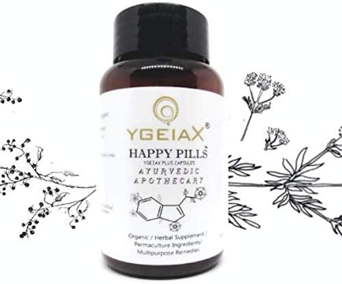 Happy Pills- Natural Remedy for Insomnia, Anxiety, Anger Management & Mood. 60 Vegan caps by ygeiax