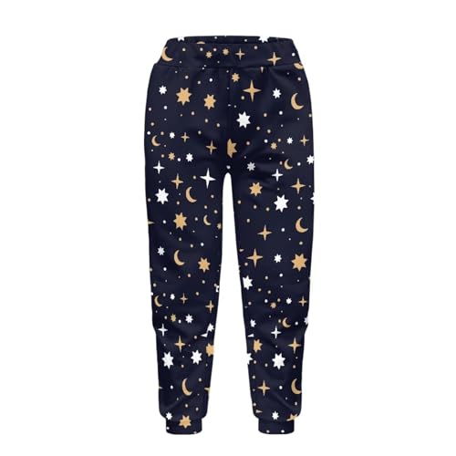 Little Boys Pants Kids Cartoon Print Sweatpants with Pockets Teen Boys Trendy Long Trousers Size 4-15T3