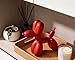 AMOIENSIS Red Balloon Dog Statue Decor, 4 inch Small Knick Knacks Balloon Dog Animal for Desk Shelf Décor