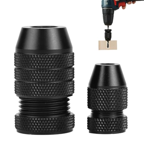 QWORK® Tiefenanschlag für bohrer set, Ø 2-11mm aluminium tiefenstopp für bohrer, für Holzbohrer