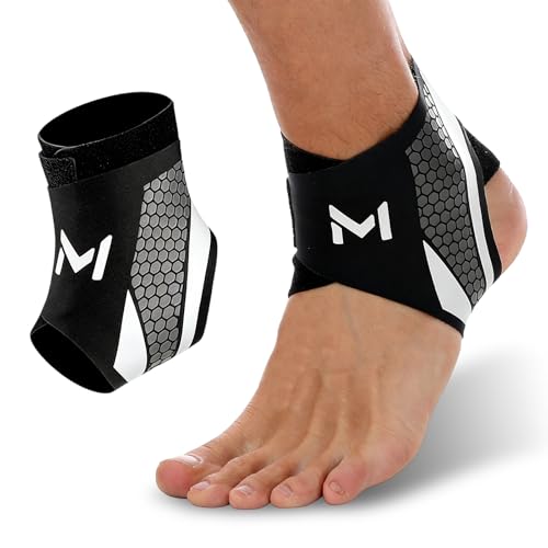 Ankle Brace Compression Support Stabilizer for Men Women, Ankle Support with Adjustable Wrap for Sports Training and Daily Activity, Protection Plantar Fasciitis Relief,Tendonitis,Sprained(Gray)