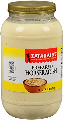 Zatarain's Prepared Horseradish, 8.3 lb - One 8.3 Pound Container of Creamy Horseradish Sauce, Best with Sandwiches, Prime Ribs, Bloody Mary's, Oysters, Marinades and More