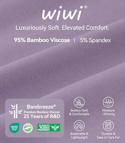 Image of WiWi Viscose from Bamboo Women's Pajamas Set Super Soft Button Down Top and Pants Sleepwear Cooling Pjs S-3X