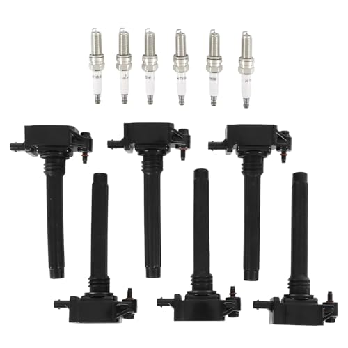 6Pcs Car Repairing Ignition Coil and Iridium Spark Plug for Chrysler for Dodge for Ram 3.6L UF648