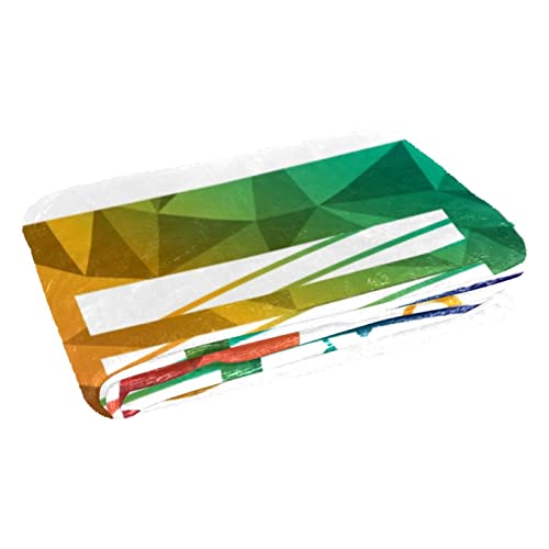 Couverture douce multicolore pour vos sorties camping et soirées canapé cocooning