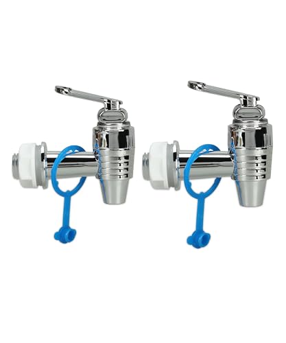 Image of RO Tap Set - Universal Water Purifier Tap - Silver - Suitable for all RO /UV /UF water purifiers, water pots, and plastic cans (Pack of 2)