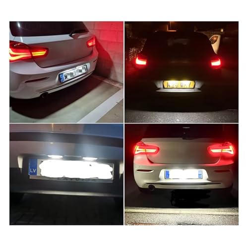 Lámpara matrícula trasera 2 Uds Luces LED para coche E63 E64 de 2004 a 2010 5
