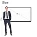 Docooler H60 60 Portable Projection Screen HD 16:9 White Dacron 60 Inch Diagonal Video Projection Screen Wall Mounted for Home Theater Office Movies Indoor