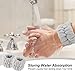 AMCAMI 6 PCS Spa Headband with Wrist Washband Face Wash Set,Skincare Makeup Headband and Wristband Towel Scrunchies for Washing Face, Sleepover Party Supplies for Girls(Gray)