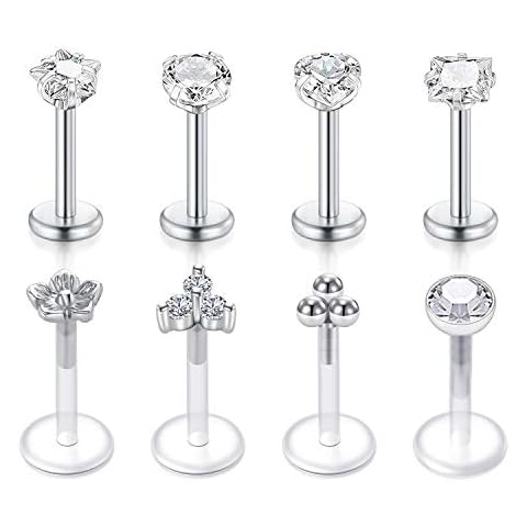 VFUN 16G Stainless Steel Tragus Earrings Set Cover