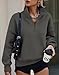 PRETTYGARDEN Womens Half Zip Oversized Sweatshirts Fleece Hoodies 2026 Trendy Long Sleeve Pullover Tops Y2k Fall Spring Outfits (Dark Grey,S)
