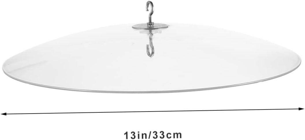 2pcs Feeder Protector Dome Rain Cover for Bird Feeders Squirrel Baffle Hanging Accessory for Outdoor Use