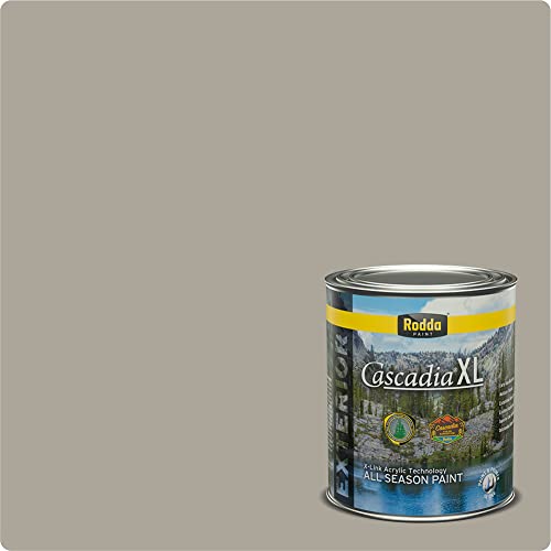 Rodda Paint CASCADIA XL Exterior Velvet All Seasons Paint & Primer in One, Quart, Mushroom by Rodda Paint - Used condition - US$13.98