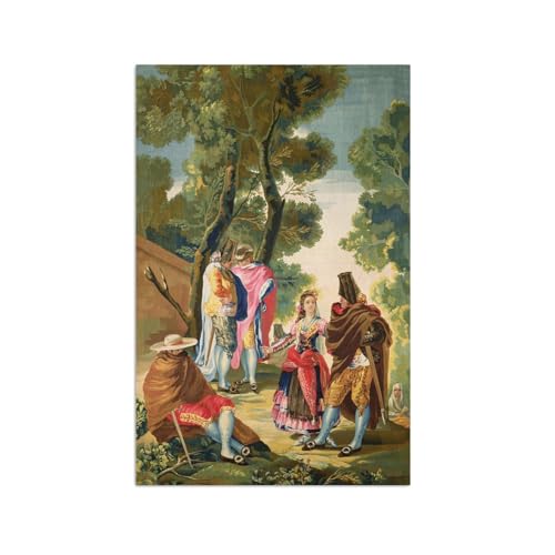 Décoration murale Goya avec la reproduction de tableaux sur toile Les Mayas 80x120cm