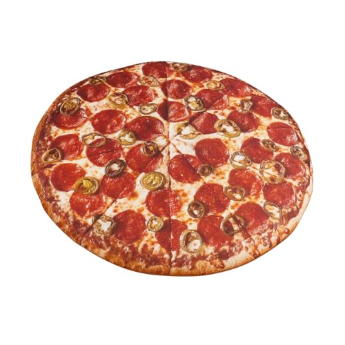 Pizza Hat – Unique Funny Pizza Caps, Plush Party Hat, Food Costume Accessory | Comfortable Cheesy Headpiece, Themed Apparel Toys for Halloween Party, Cosplay Gathering and Photo Booth Fun