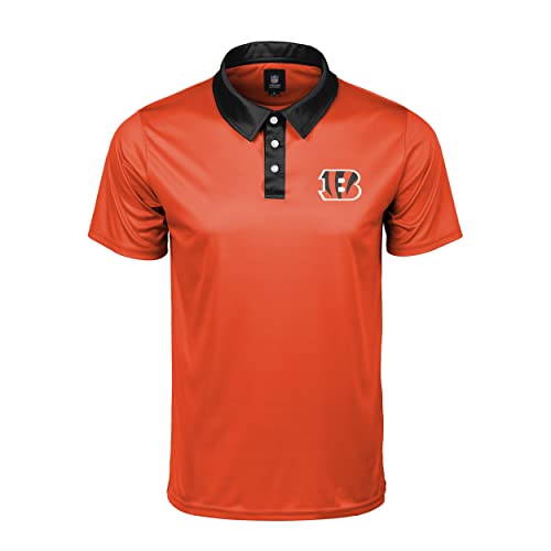 FOCO Cincinnati Bengals NFL Mens Nightcap Polyester Polo