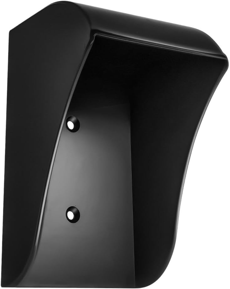 Waterproof Doorbell for Cover Weather Resistant Plastic Shield for Smart Bell Safety Patio Driveway Store Entryway Black Clear(Black)