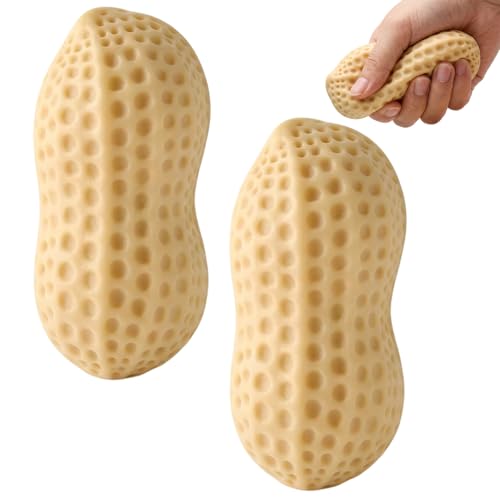2 PCS Peanut Squishy Squishy Peanut Desktop Decor Perfect for Office Environments and Home Workspaces Durable Material for Long-Lasting Use Premium Material
