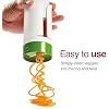 Zyliss Spiralizer - مرساة الخضار والمقطرات - أداة المطبخ وأداة الطبخ - مقسم الخضار اليدوي - غسالة الصحون آمنة - بيضاء / خضراء