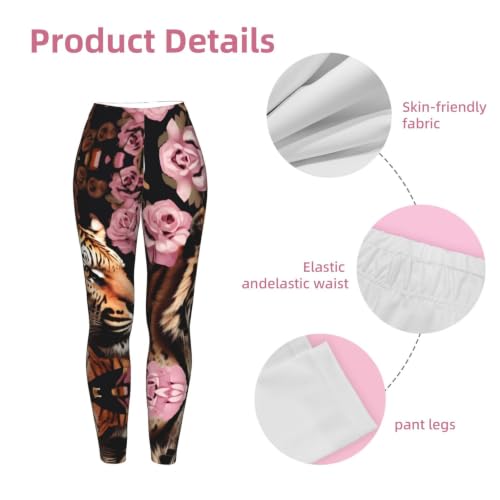 Leggings de compresión para entrenamiento yoga y running mallas de tigre de mujer 6
