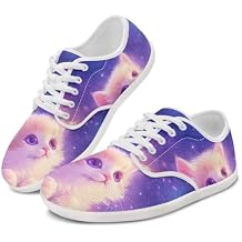 Animal Pattern Running Shoes for Women Lace-up Barefoot Shoes Slip On Zero Drop Workout & Walking Shoes