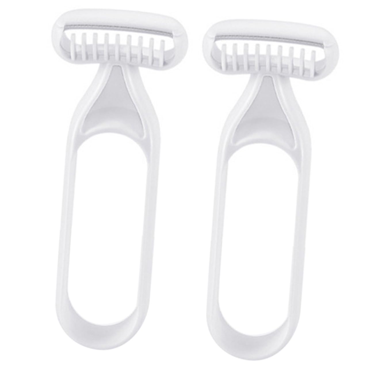 BELLIFFY Razors for Women 2pcs Body Hair Trimmer Leg Shaver Gentle Underarm Hair Remover Grey Beauty Care Tool