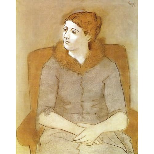 Portrait d'Olga 1923 Impression Giclée Enroulée ARTICULOZY Toile 61x81 cm