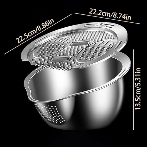 Passoire inoxydable multifonction pour un égouttage rapide du riz - 8