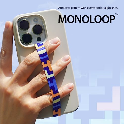 Sangle de téléphone portable non élastique araree Monoloop Kamel bleu