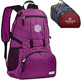 Traveling Backpack- Foldable Collapsible Lightweight Backpack for Travel (Leila Purple)