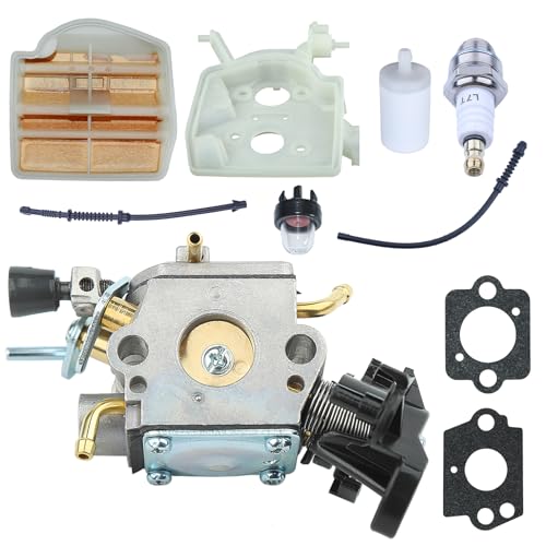 Adefol Kit Carburateur pour Husqvarna 445 450 445E 450E, pour Jonsered CS2245 Tronconneuse Pieces Detachees avec Filtre à Air et Bougie B'allumage Pièces de...