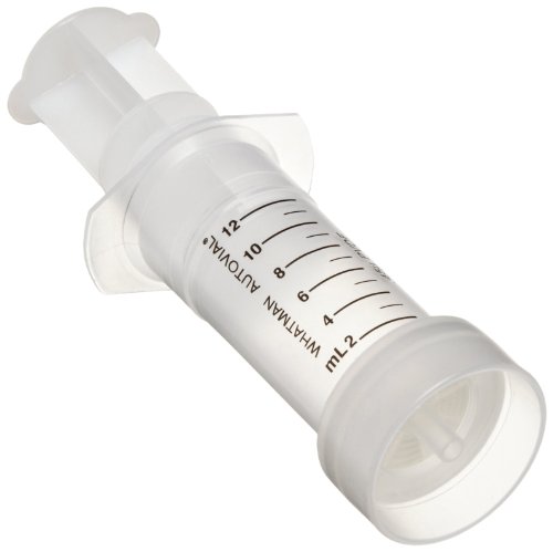 Whatman UN203APEPP Polypropylene Mini-UniPrep Syringeless Filter, 0.4mL Maximum Volume, 0.2 Micron, Amber (Pack of 10)