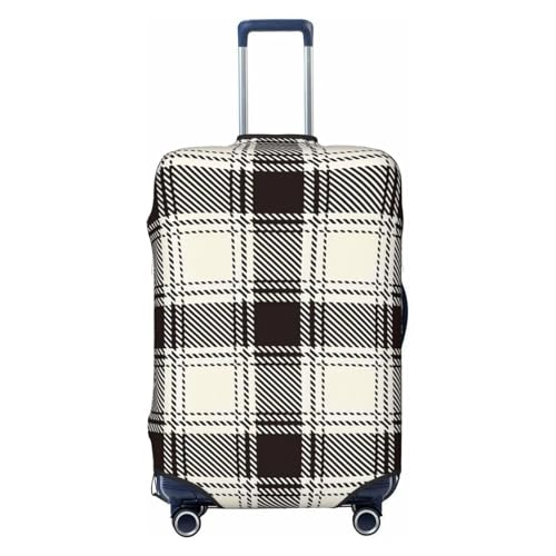 Plaid Luggage Cover, Protective Washable Suitcase Cover - Travel Fashion Elastic Suitcase Protector X-Large