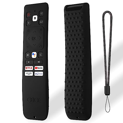 Image of Oboe Silicone TV Remote Cover Compatible with Acer AR2851 I /H /W /XL Series Remote - Protective Case with Loop (Black) [Remote NOT Included]