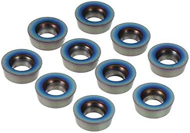 Lathe Tools 10 Pieces Blue Nano HRC52 RPMW1003MO NB7010 Carbide Inserts Lathe Tool Inserts for Milling