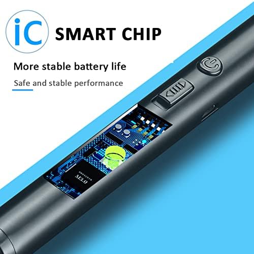 Miniatura 4 de YOZWOO Encendedor eléctrico, encendedor de velas, encendedor recargable con lazo para colgar, encendedor de plasma sin llama a prueba de viento para