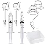 Gipizi Niplette 2 sets Aspirateur de Mamelon Correcteur Ventouses et Extracteurs de tétons Inversés Pour Plats