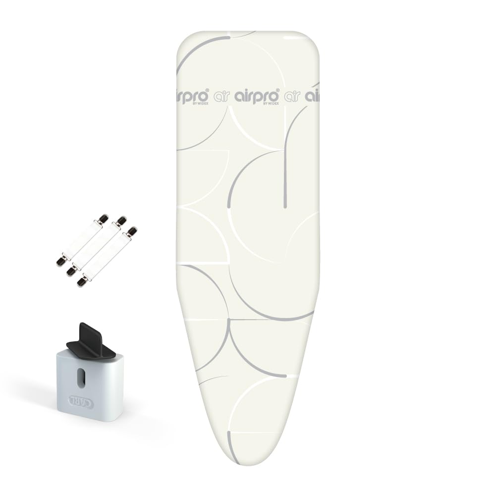AirPro By Widex 6-layer ironing board cover for steam iron - XXL universal size max 137x48 cm - No more water under the table - Irons up to 50% faster - Made IN Europa — image 1